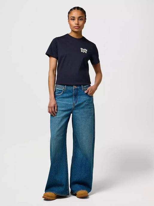 Wrangler - SIGN OFF TEE DARK NAVY - Image 3