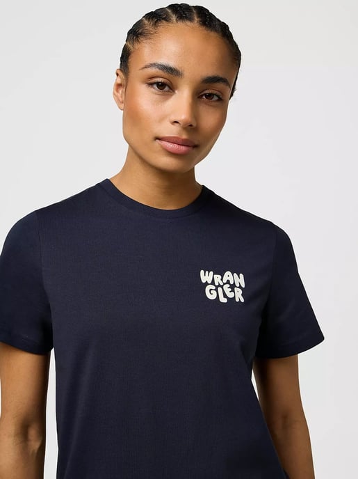 Wrangler - SIGN OFF TEE DARK NAVY - Image 4