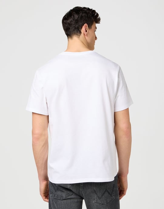 Wrangler - EMBROIDERY TEE WORN WHITE - Image 2