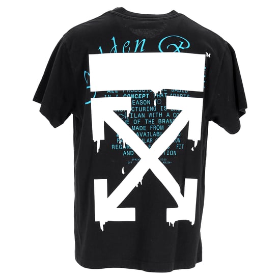 Off-White T-Shirt mit Dripping Arrows-Print aus schwarzer Baumwolle - Image 3
