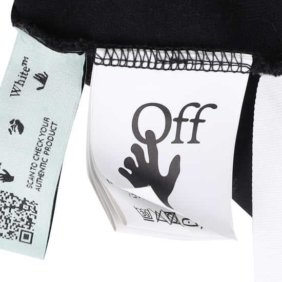 Off-White Marker Kurzarm-Überhemd aus schwarzer Baumwolle - Image 5