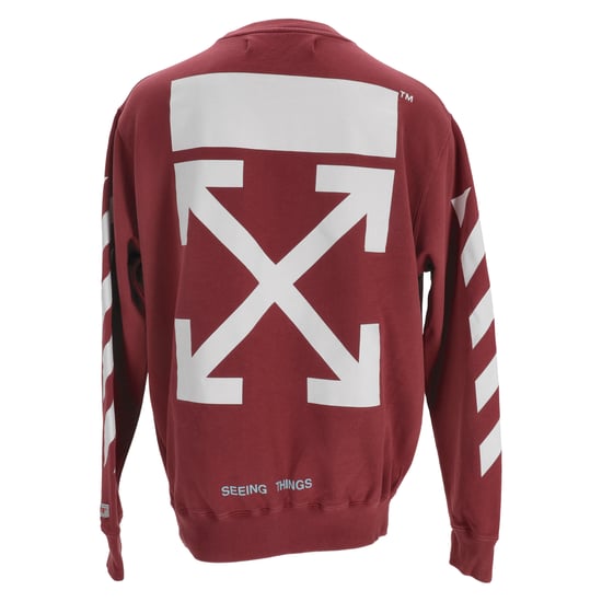 Off-White Diagonal Sweatshirt aus roter Baumwolle - Image 3