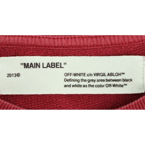 Off-White Diagonal Sweatshirt aus roter Baumwolle - Image 4