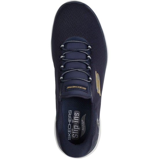 Skechers Arch Fit Summits Kynor Polyester Herren Sneakers Marineblau/Gelb - Image 3