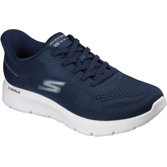 Skechers Go Walk Flex Polyester Herren Sneakers in Marineblau - Image 1
