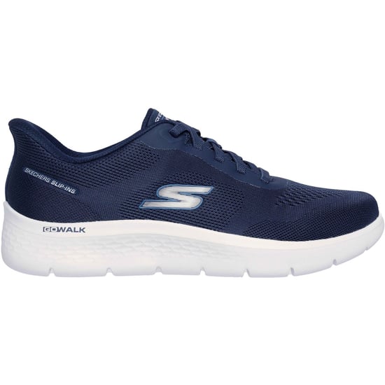 Skechers Go Walk Flex Polyester Herren Sneakers in Marineblau - Image 2