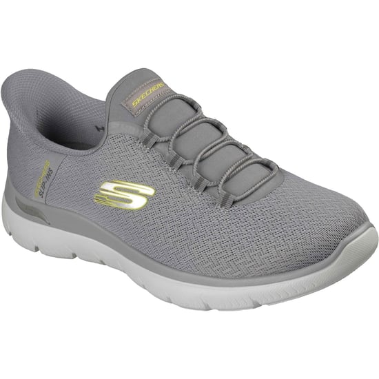 Skechers Arch Fit Summits Kynor Polyester Herren Sneakers Grau/Lime - Image 1