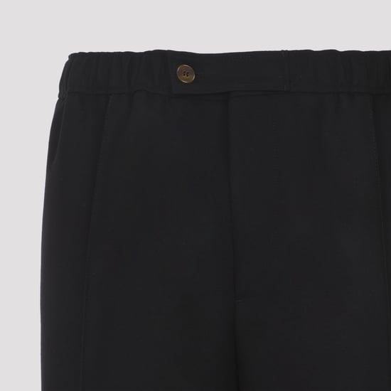 Schwarze Virgin-Woll-Trackpants - Image 5