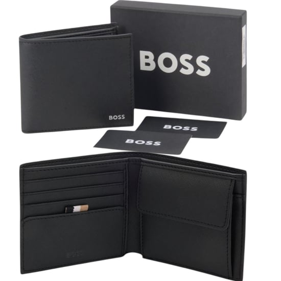 Hugo Boss Herren Lederbörse Zair_4cc Bifold Kreditkartenetui - Image 1