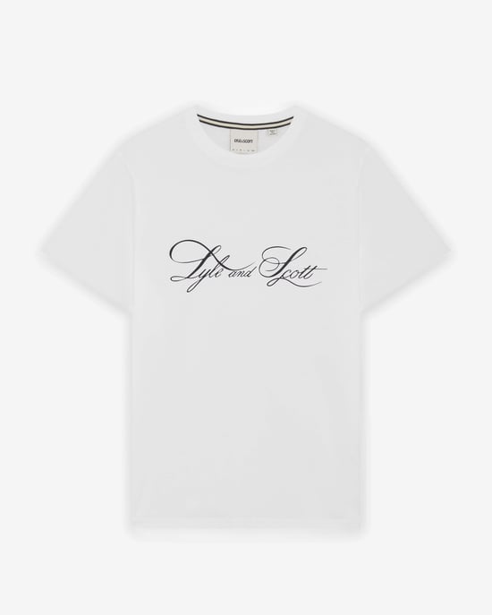 Superfeines Grafik-T-Shirt in Weiß - Image 2