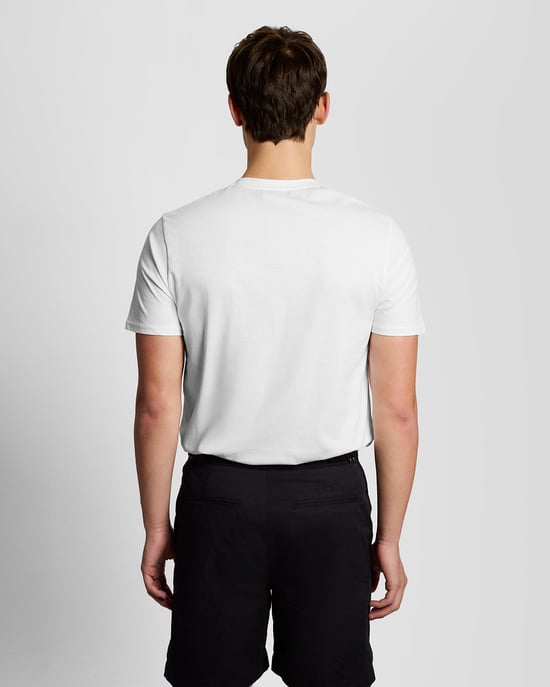 Superfeines Grafik-T-Shirt in Weiß - Image 3