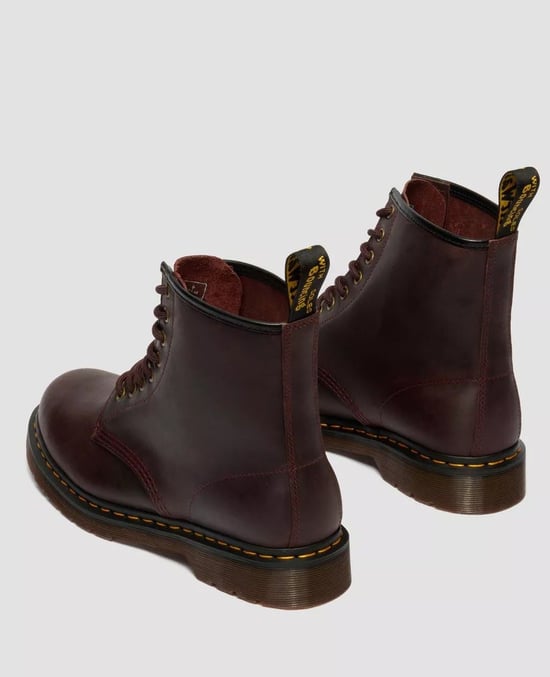 Dr. Martens 1460 Crazy Horse Leder Kirsche Rote Stiefel - Image 4