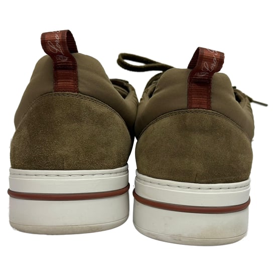 Loro Piana Newport Sneakers aus olivfarbenem Polyester - Image 3