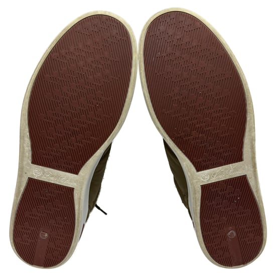 Loro Piana Newport Sneakers aus olivfarbenem Polyester - Image 6