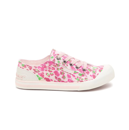 Rocket Dog Jazzin Snap Damen Leinenschuhe Pink Mehrfarbig - Image 1