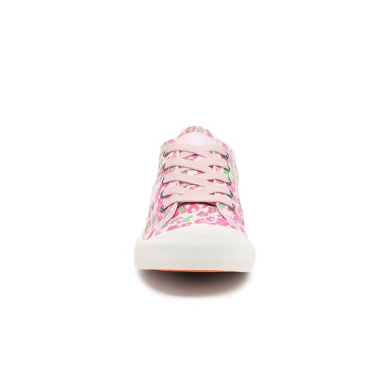 Rocket Dog Jazzin Snap Damen Leinenschuhe Pink Mehrfarbig - Image 5