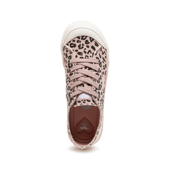 Rocket Dog Jazzin Leon Leopard Damen Freizeitschuh Hellrosa - Image 3