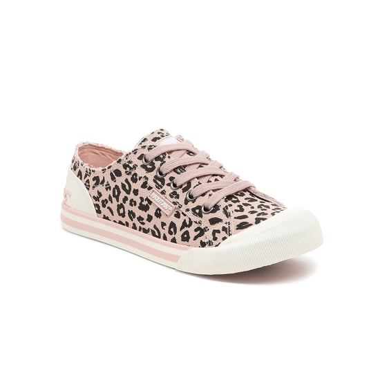 Rocket Dog Jazzin Leon Leopard Damen Freizeitschuh Hellrosa - Image 4