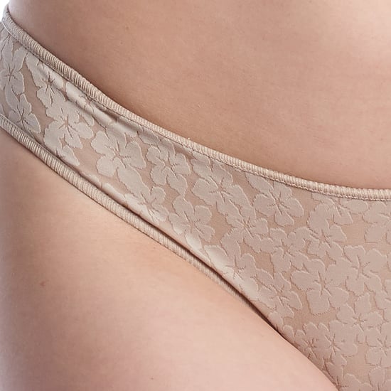 Damen Bikinislips aus floralem Jacquardstoff REBECA - Image 2