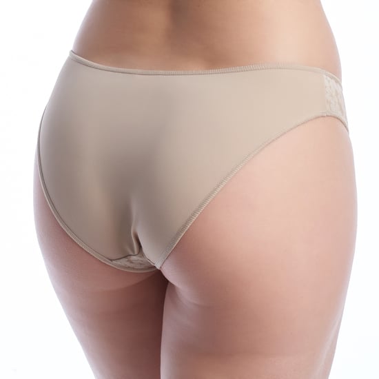Damen Bikinislips aus floralem Jacquardstoff REBECA - Image 3