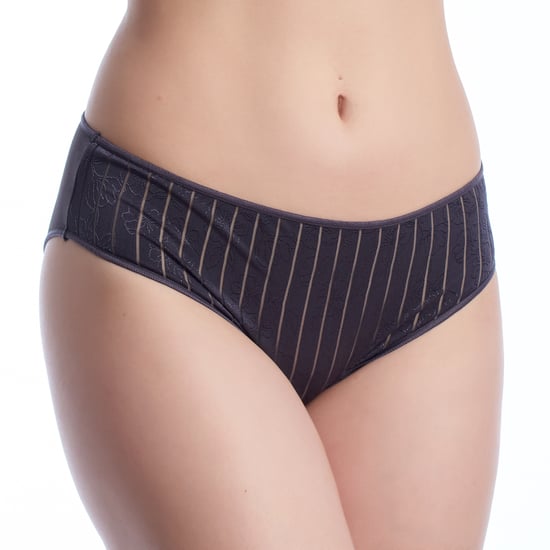 Damen Mikrofaser Bikini-Höschen mit elegantem gestreiften Stoff VANESA - Image 1