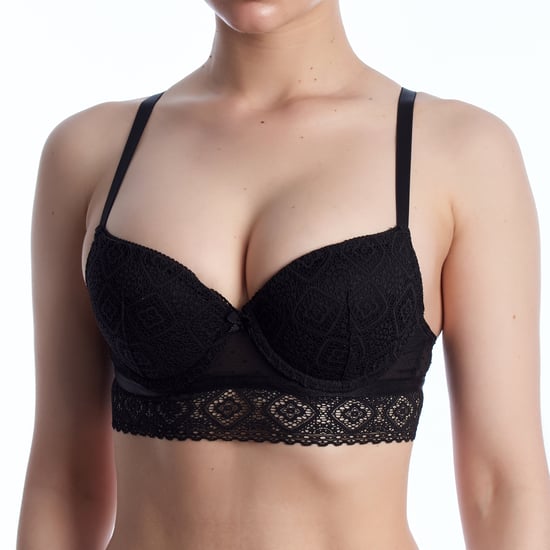 AMAYA Damen Spitzen-BH mit Unterdrücken und Push-Up Effekt - Image 1