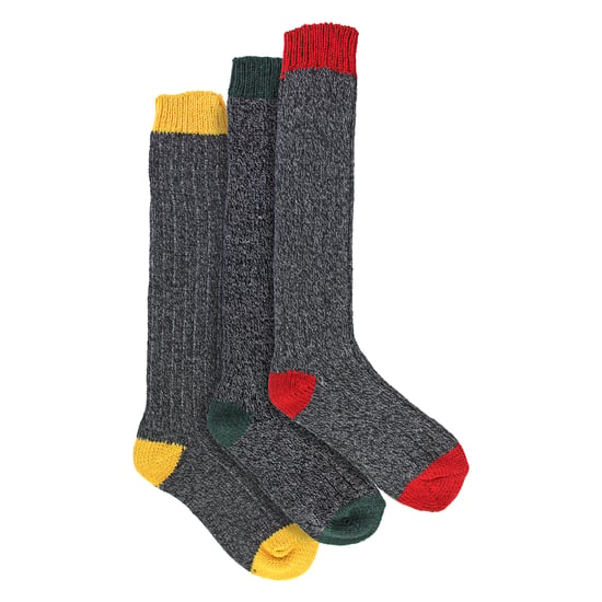 Sock Snob 3 Paar extra lange warme Wollsocken für Damen - Mehrfarbig - Image 4