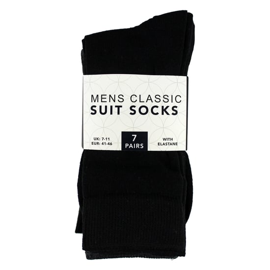 7er-Pack Herren Klassische Anzugsocken - Weiche Atmungsaktive Plain-Dresssocken - Image 2