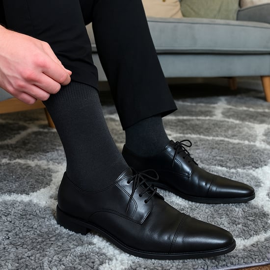 7er-Pack Herren Klassische Anzugsocken - Weiche Atmungsaktive Plain-Dresssocken - Image 5