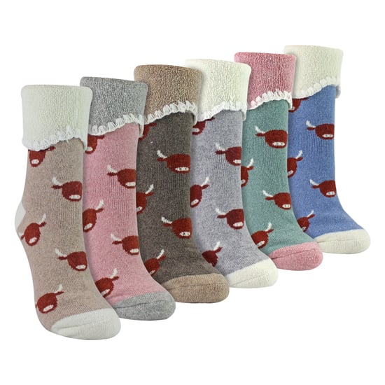 6 Paar Damen Dicke Warme Wollsocken - Image 1