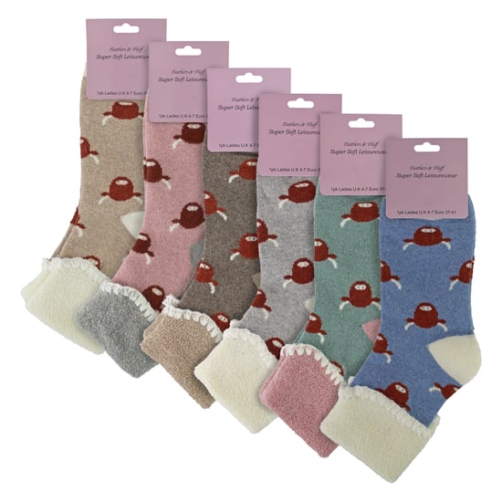 6 Paar Damen Dicke Warme Wollsocken - Image 2