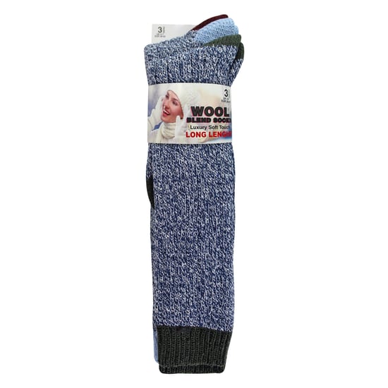 3 Paar extra lange warme Wollsocken für Damen - Image 2