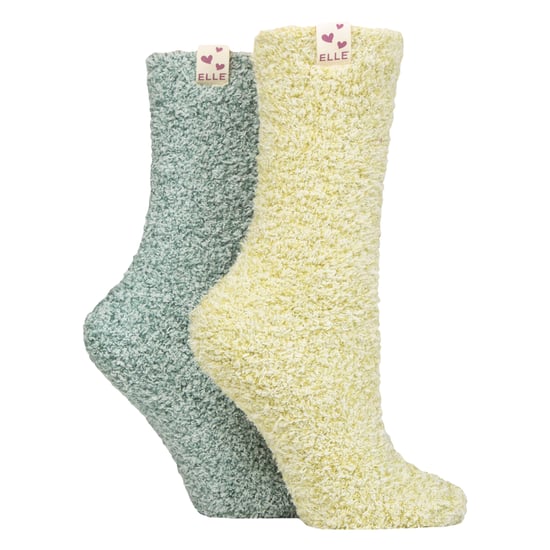 2er-Pack Damen Zweifarbige Kuschelsocken für Bett und Zuhause - Warm, weich, entspannend, bequem - Image 1