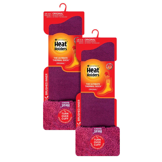 Damen 2er-Pack Wellington Socken mit weichem, gebürstetem Innenfutter - Image 2