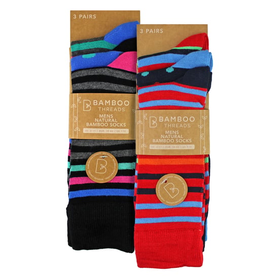 6er-Pack Herren Socken mit Bambusdesign - Weich und atmungsaktiv, Alltagsmuster passend - Image 2