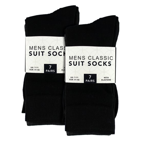 7er-Pack Herren Klassische Anzugsocken - Weiche Atmungsaktive Einfache Dresssocken - Image 2