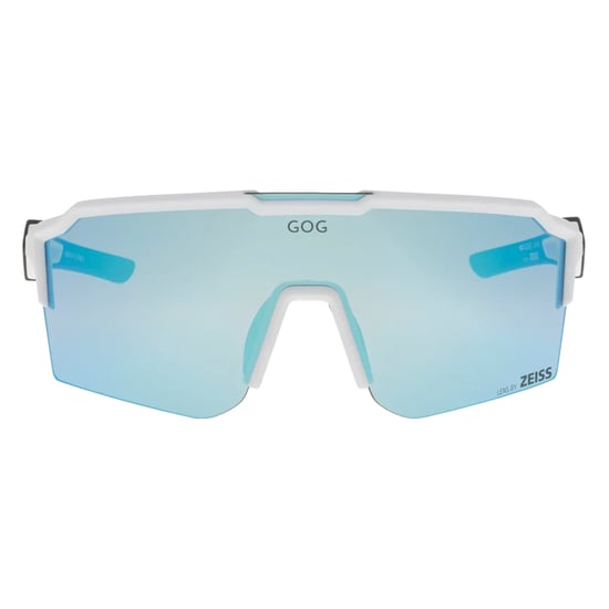 GOG Eyewear Valhalla UV400 Sonnenbrille für Radfahren und Laufen mit ZEISS-Spiegellinse und hydrophobem Coating - Weiß - Image 3