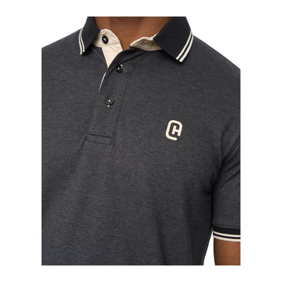 Crosshatch - "Preece" Poloshirt für Herren (Schwarz) - Image 3