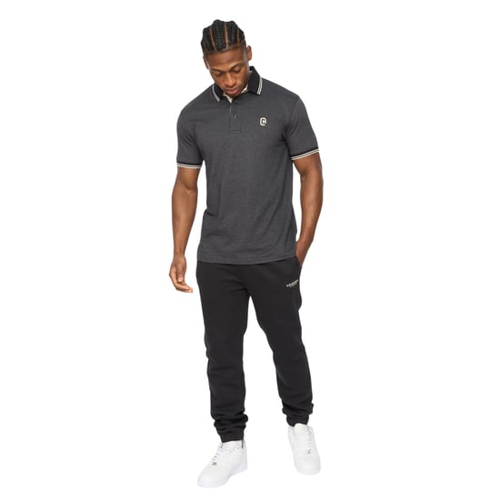 Crosshatch - "Preece" Poloshirt für Herren (Schwarz) - Image 4