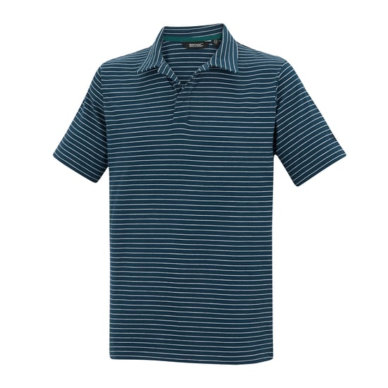 Regatta - "Hadvo" Poloshirt für Herren (Dunkel-Jeansblau/Weiß) - Image 3