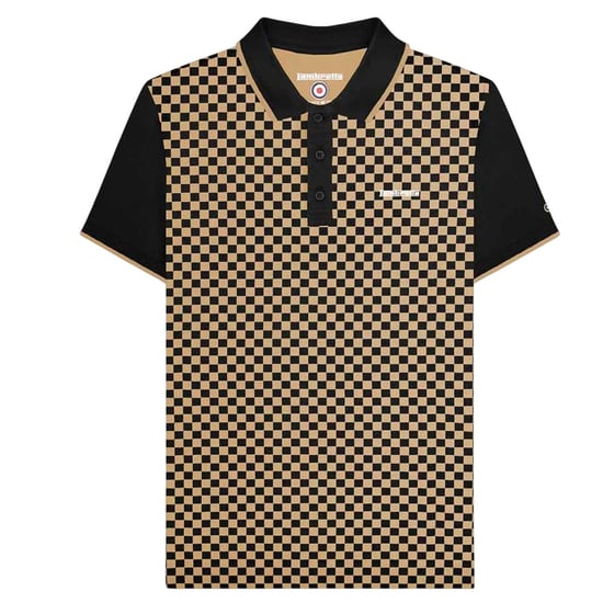 Lambretta - Poloshirt Rundum bedruckt für Herren (Schwarz/Nomade) - Image 1