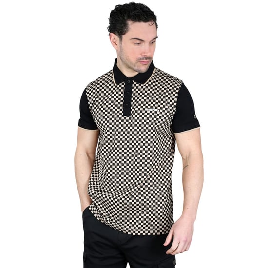 Lambretta - Poloshirt Rundum bedruckt für Herren (Schwarz/Nomade) - Image 4