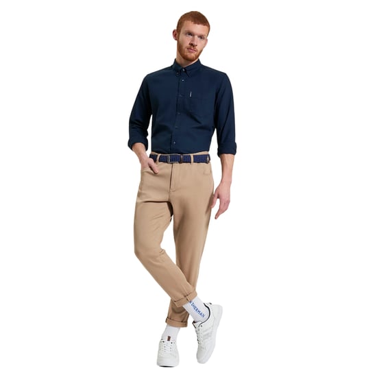 Ben Sherman - Hemd für Herren, Oxford-Stil, Langärmlig (Dunkel-Marineblau) - Image 3