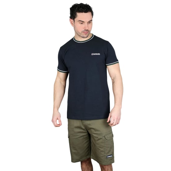 Lambretta - "AW24" T-Shirt für Herren (Marine/Weiß/Grün) - Image 3