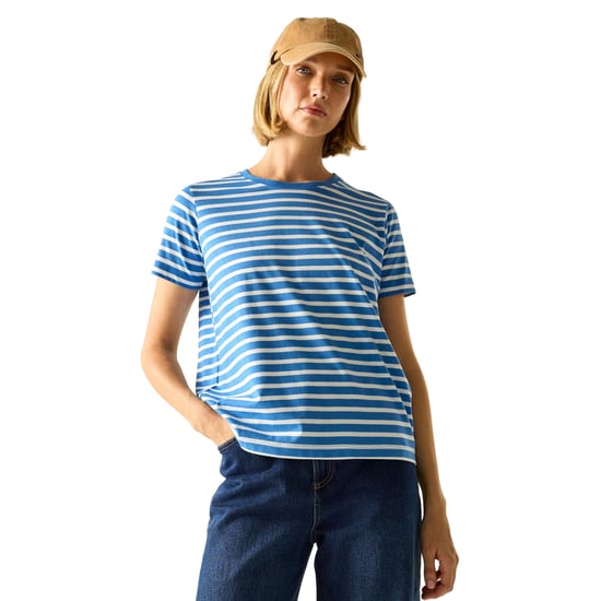 Regatta - "Bayletta" T-Shirt für Damen (Sonic-Blau/Weiß) - Image 4