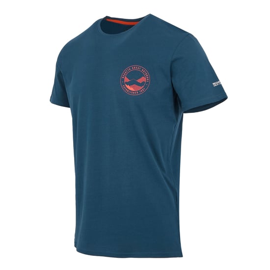 Regatta - "Breezed V" T-Shirt Rückseitiger Aufdruck für Herren (Dunkel-Jeansblau) - Image 3