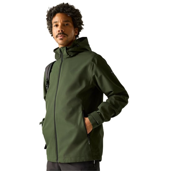 Regatta - "Oakhowe" Jacke, wasserfest für Herren (Dunkel-Khaki) - Image 3