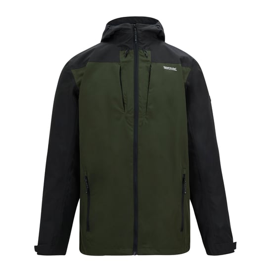 Regatta - "Calderdale" Jacke, wasserfest für Herren (Khakigrün/Schwarz) - Image 1