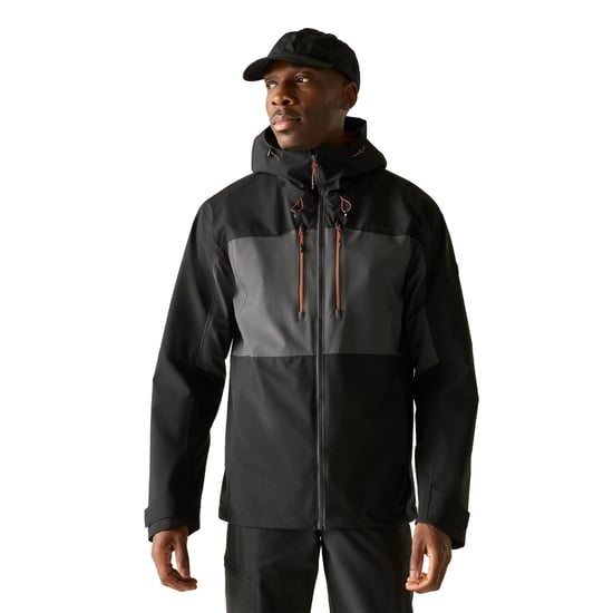 Regatta - "Maland II" Jacke, wasserfest für Herren (Asche/Schwarz) - Image 4