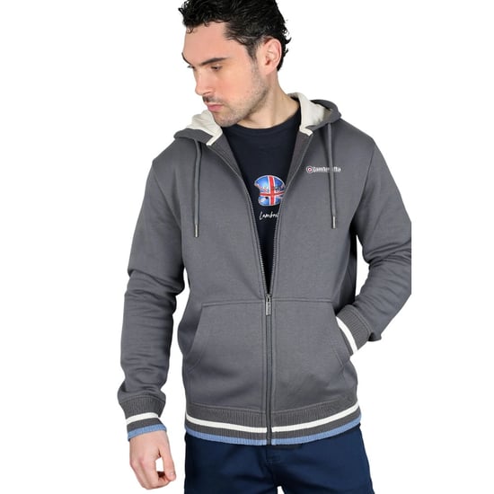 Lambretta - Hoodie mit durchgehendem Reißverschluss für Herren (Eisen) - Image 6
